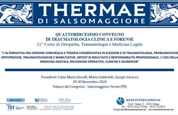 14° Convegno di Traumatologia Clinica e Forense - Salsomaggiore Terme, 29-30 novembre 2024